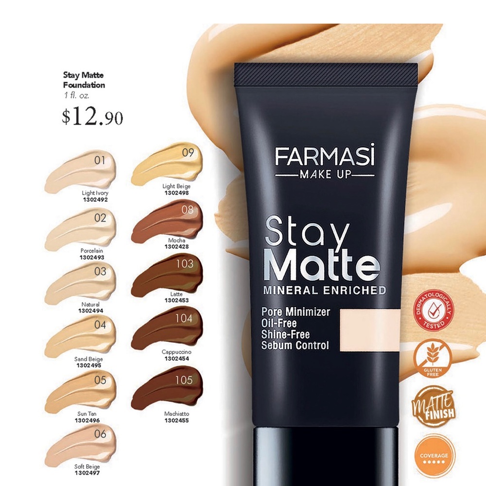 Farmasi stay matte foundation